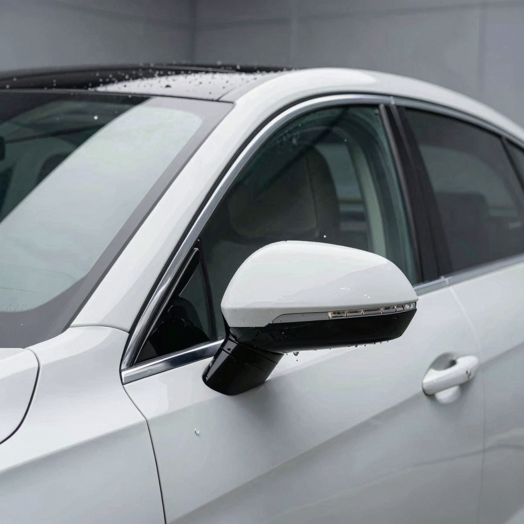 A clean, shining car representing professionalism and quality service.