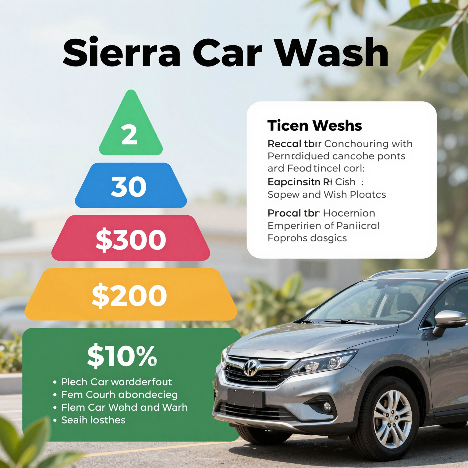 Sierra Car Wash Packages