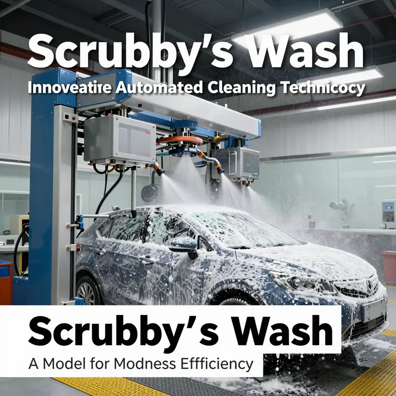 The vibrant exterior of Scrubby’s Car Wash, illustrating its accessibility and inviting design.