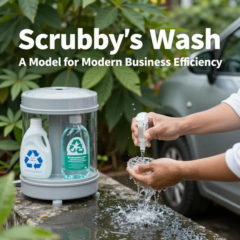 The vibrant exterior of Scrubby’s Car Wash, illustrating its accessibility and inviting design.