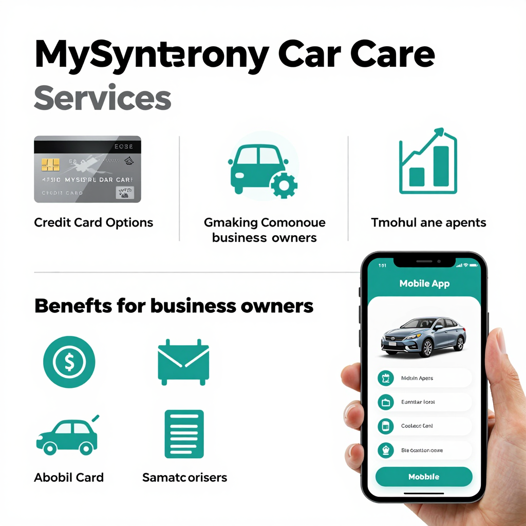 Infographic showing MySynchrony services and benefits