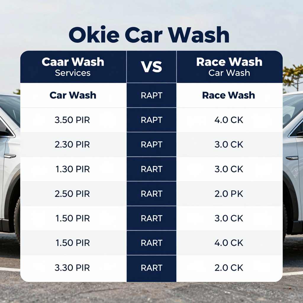 Comparison of Car Wash Services
