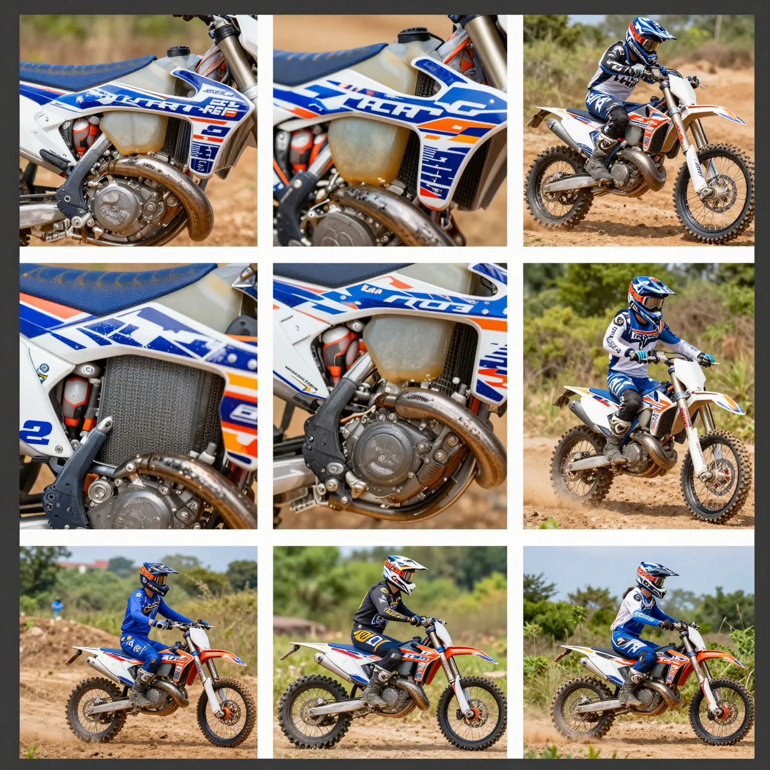 Dirt Bike Radiator Louver Graphics