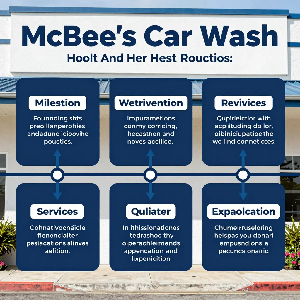 Timeline of McBee's Car Wash History