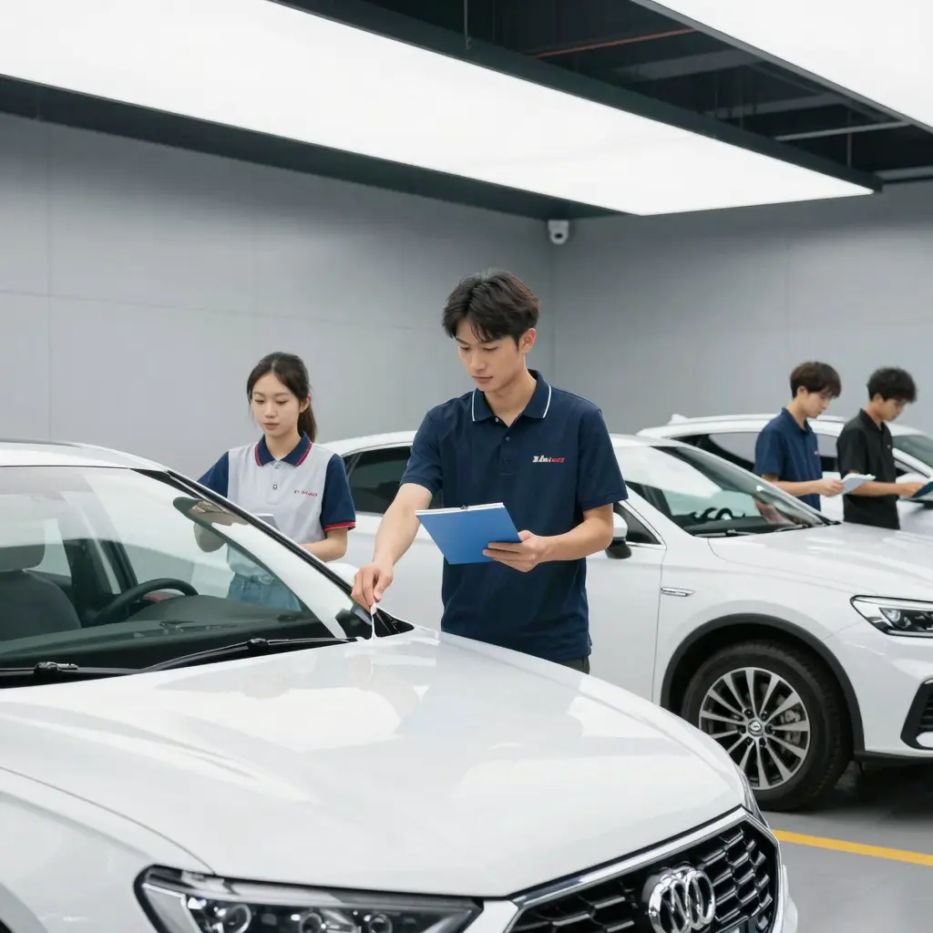 A modern car wash facility showcasing customer service.