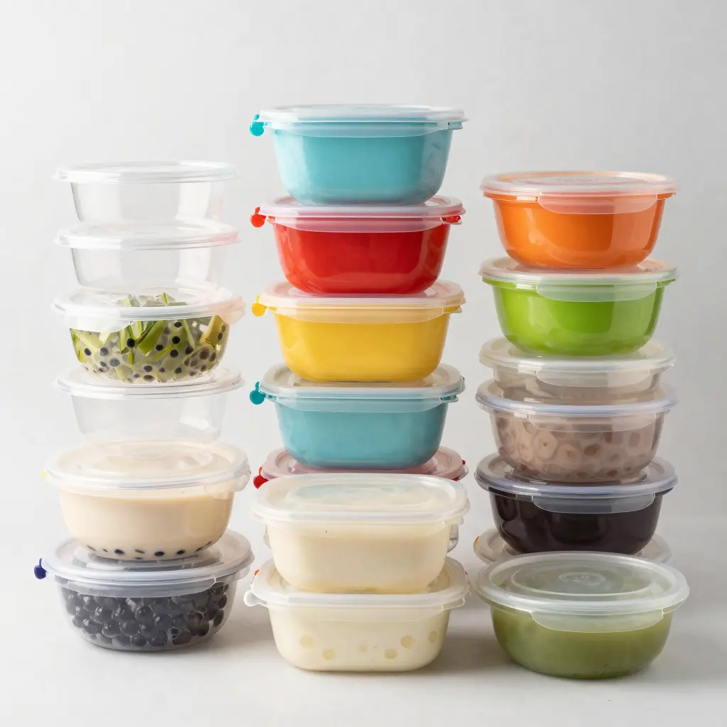 Variety of Plastic Food Containers