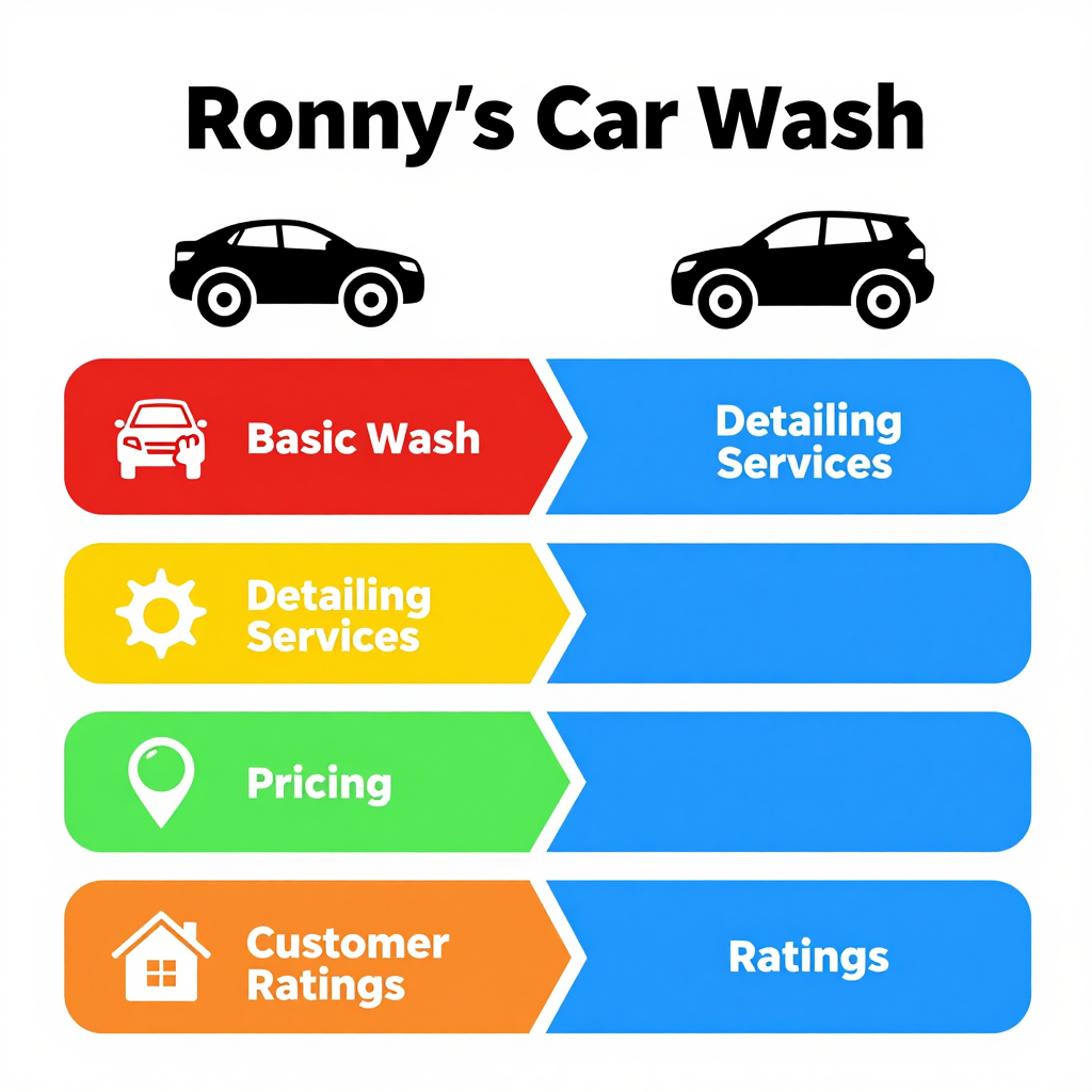 Ronny's Car Wash Competitor Comparison