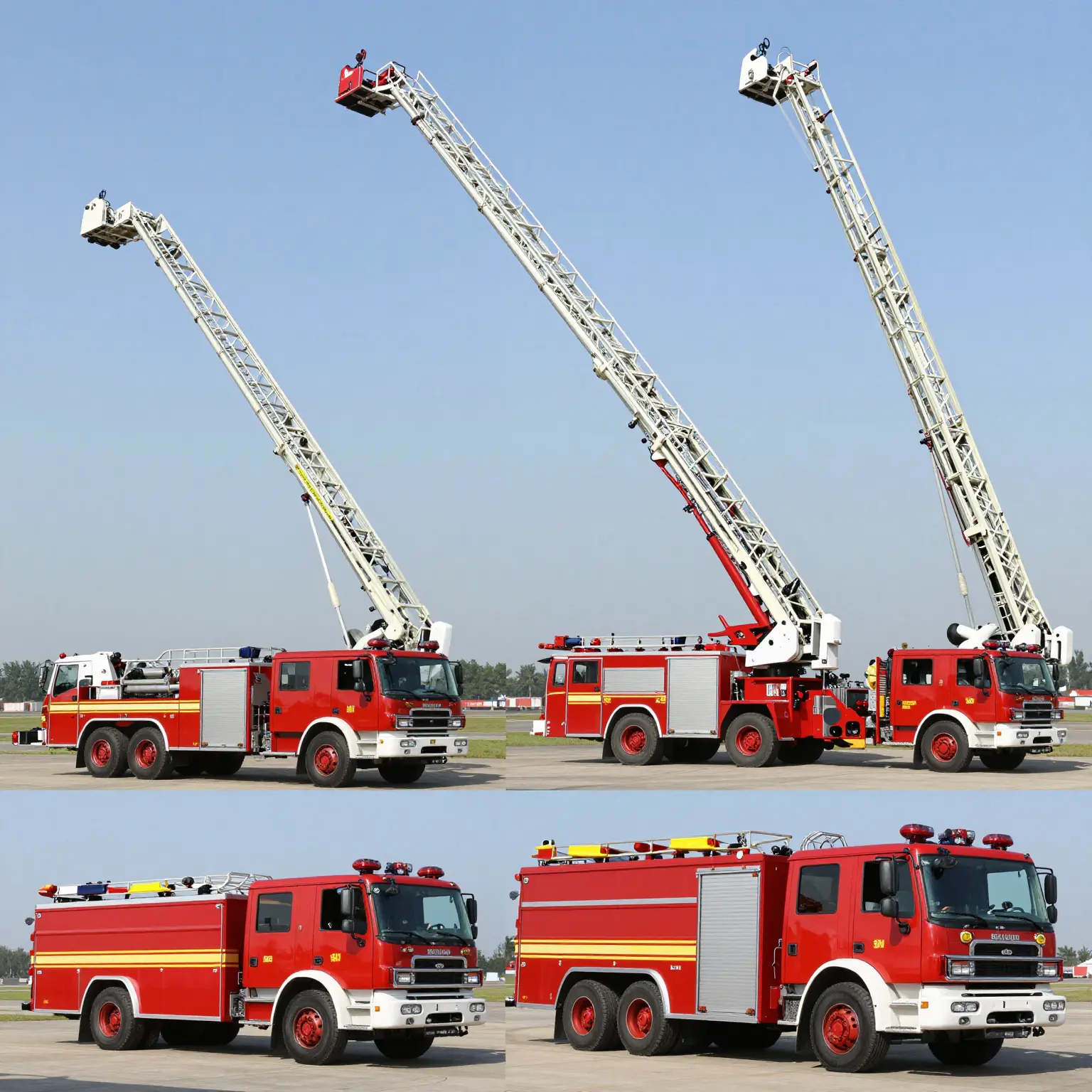 Tall Fire Truck Ladders