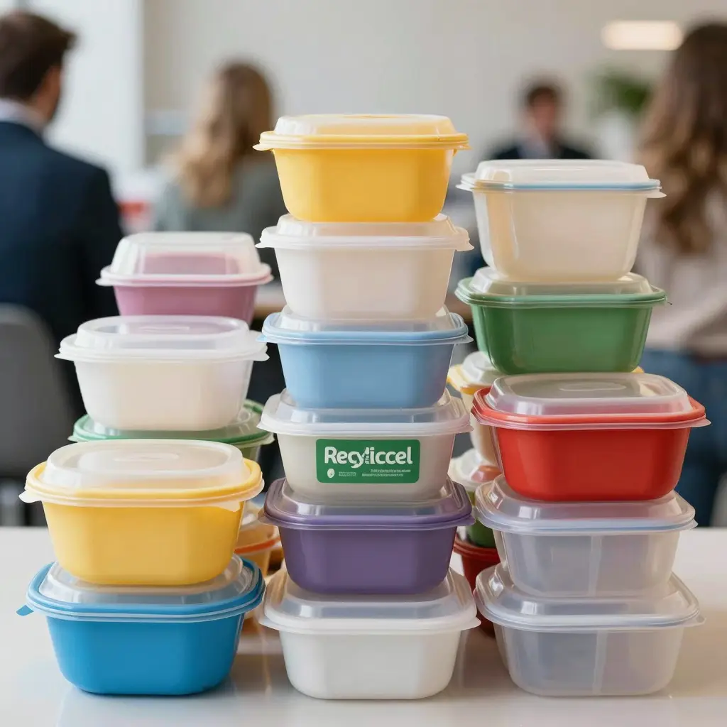 Recycled Plastic Food Containers