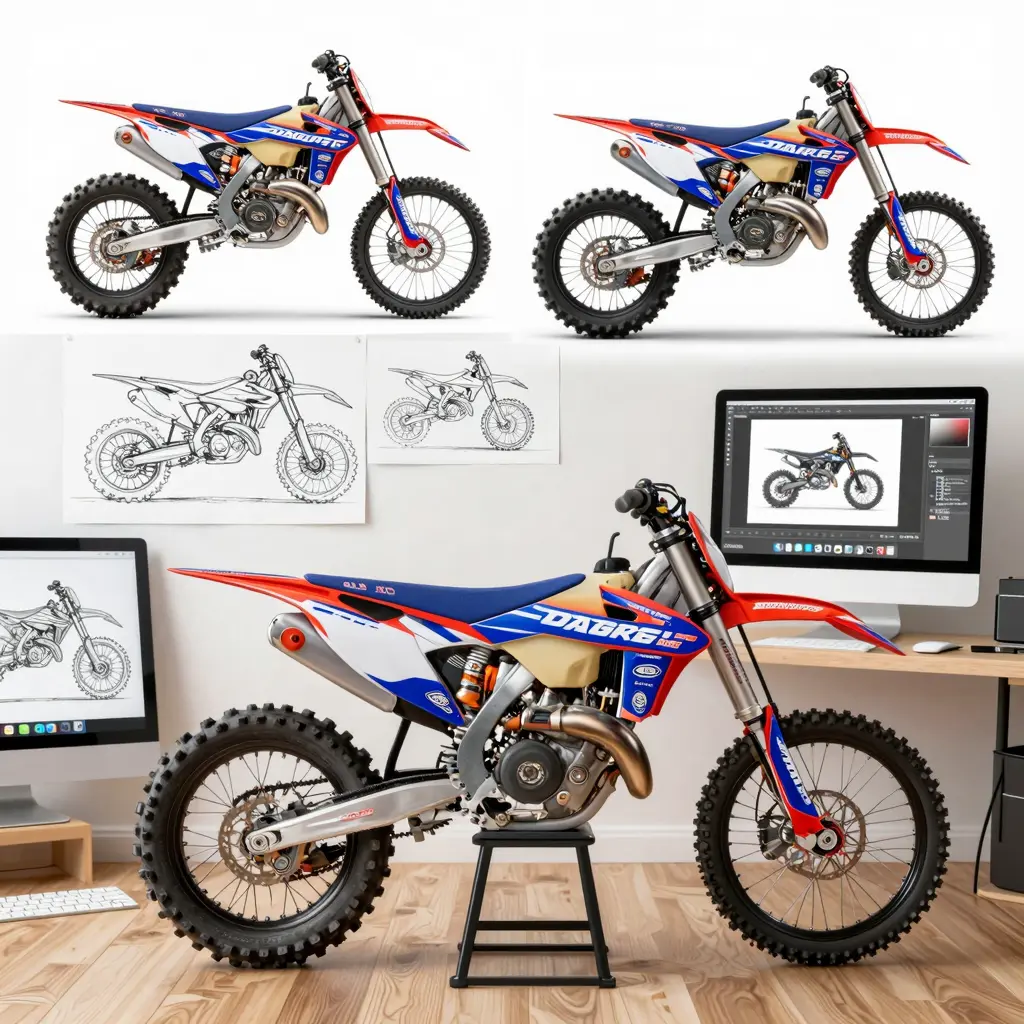Custom Dirt Bike Graphics Design Process