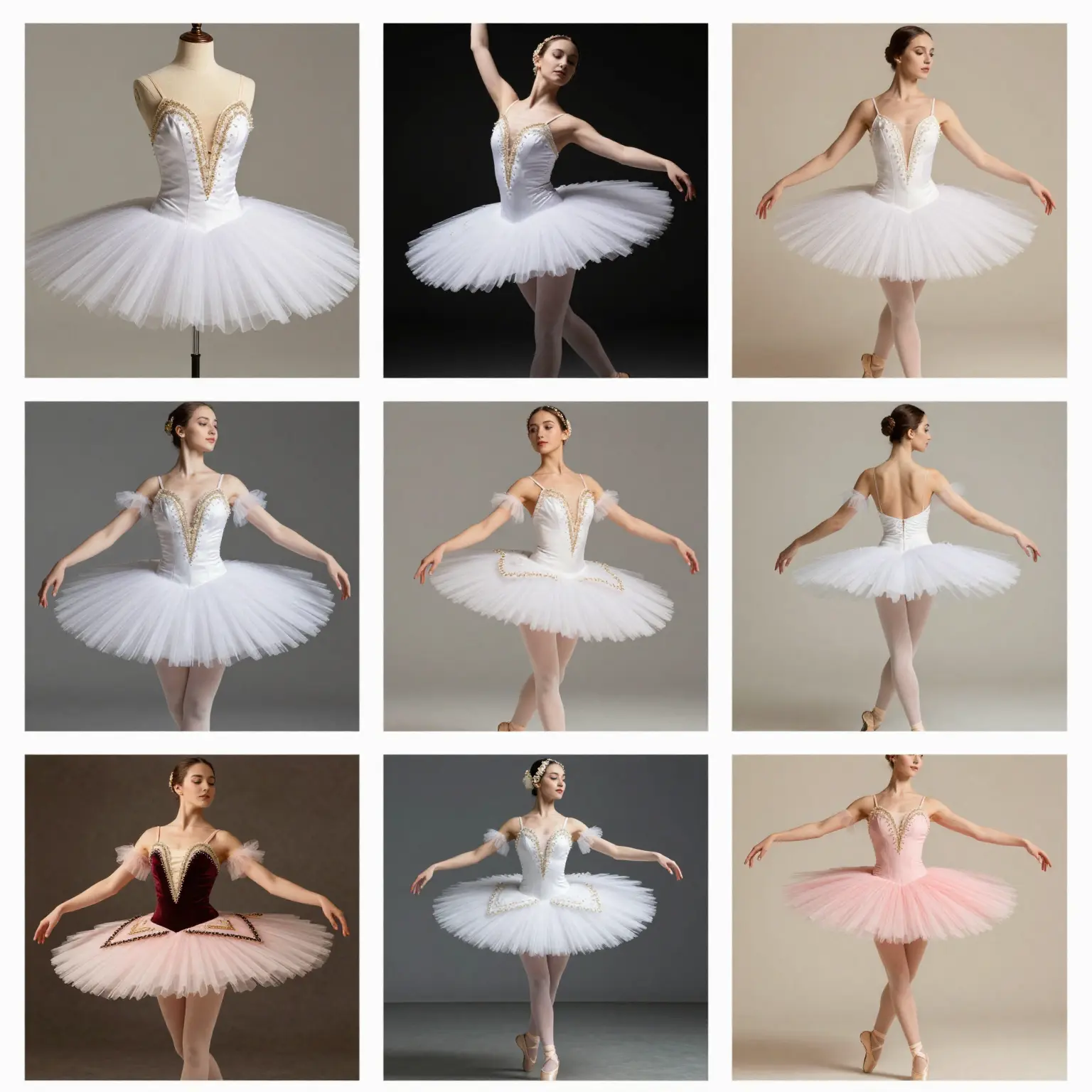 Ballet Dress Styles Collage